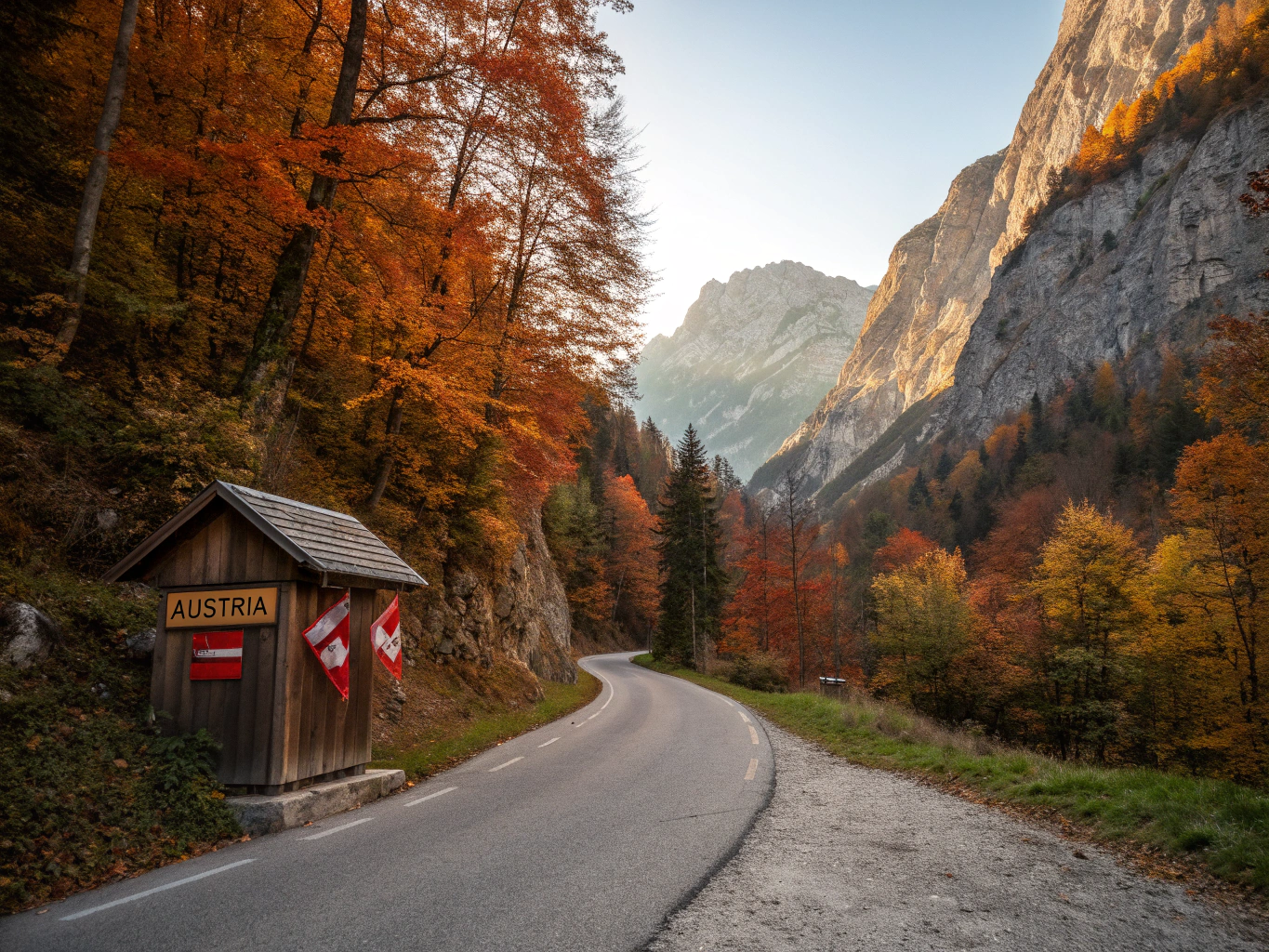 Grossglockner Hochalpenstraße mit Serpentinen